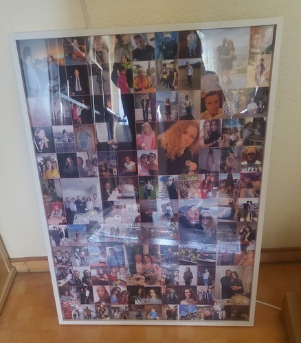 Photo du client Sonja pour l'évaluation Impression Photocollage Affiche encadrée (bois, blanc) 50x70cm