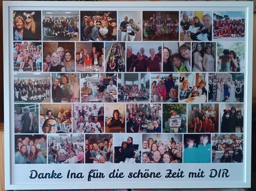 Photo du client Yvette pour l'évaluation Impression Photocollage Affiche encadrée (bois, blanc) 60x45cm